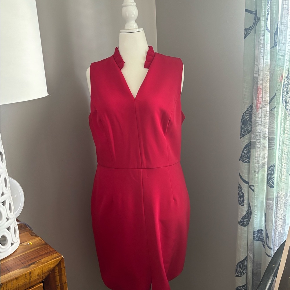 Leslie Fay Chic Pink Midi Dress